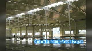Custom Eco Friendly Steel Aircraft Hangars