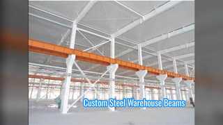 Custom Steel Beams for Sandwich Panel Warehouses