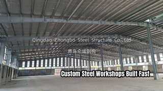 Custom Steel Structure Workshop Durable Industrial Building