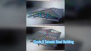 Grade 8 Seismic Steel Building Prefabricated Frame Solution