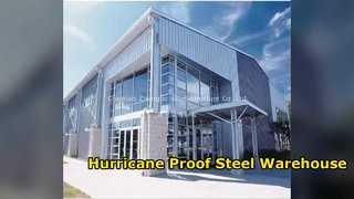 Hurricane Proof Steel Warehouse 300kmh Wind Rated