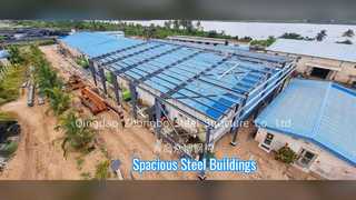 Steel Structure Buildings Spacious Durable Prefab